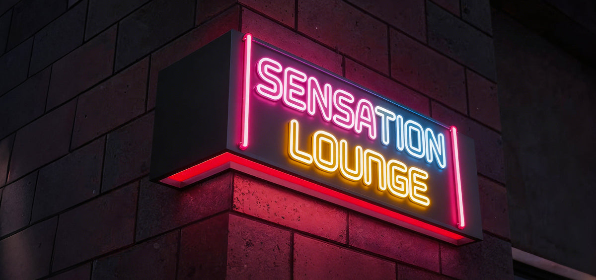 Alex Sensation Custom Live Stream Backdrop Signage