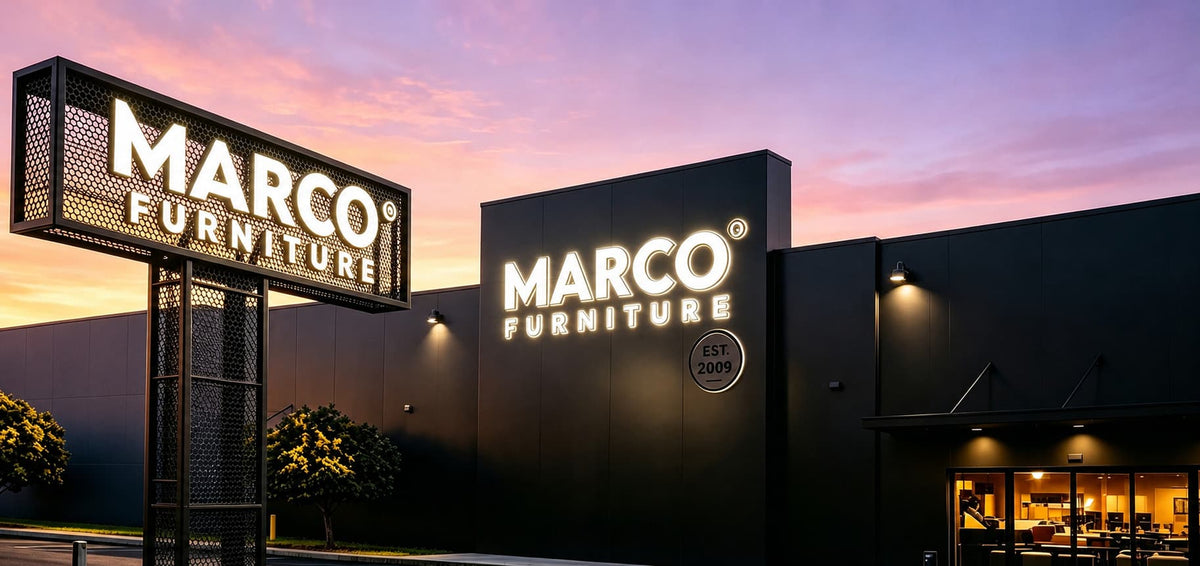 MARCO Furniture High Impact Storefront Display Signage