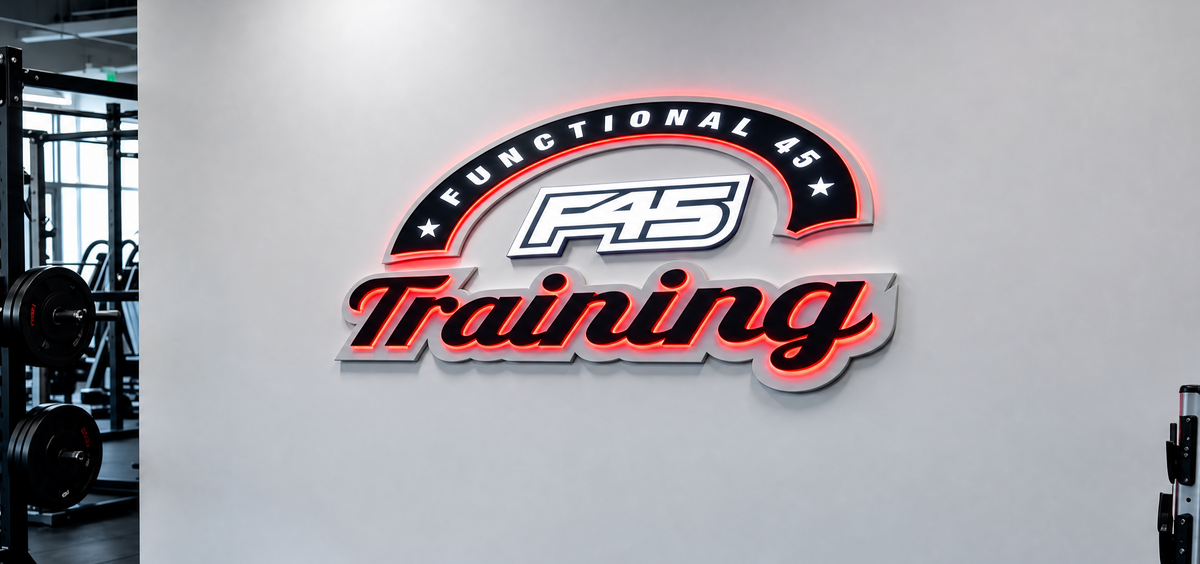 F45 Signage Expansion:Scalable LED Branding for Franchise Gyms