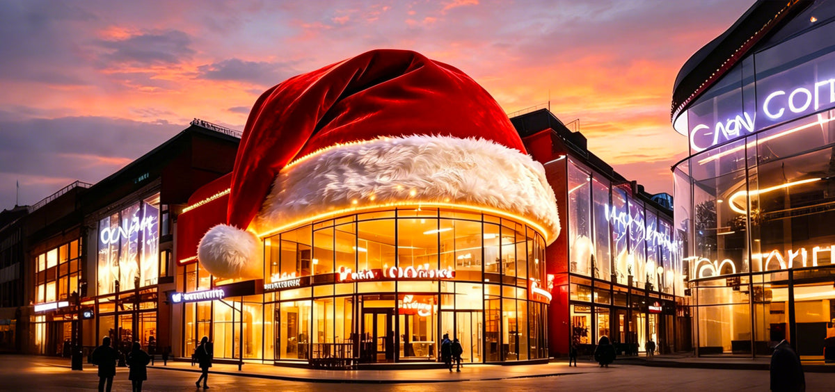 Holiday Vibe Mall Immersive Festive Neon Installation