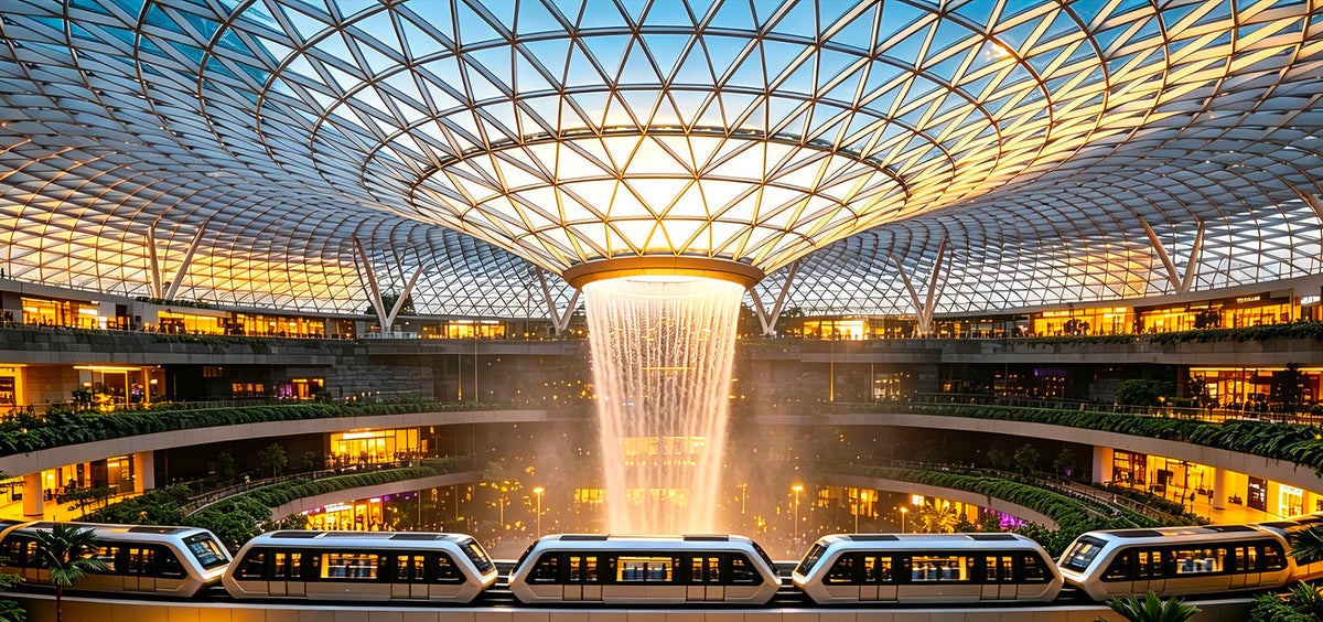 Changi Airport "Jewel Blooms" Artistic Landmark Signage