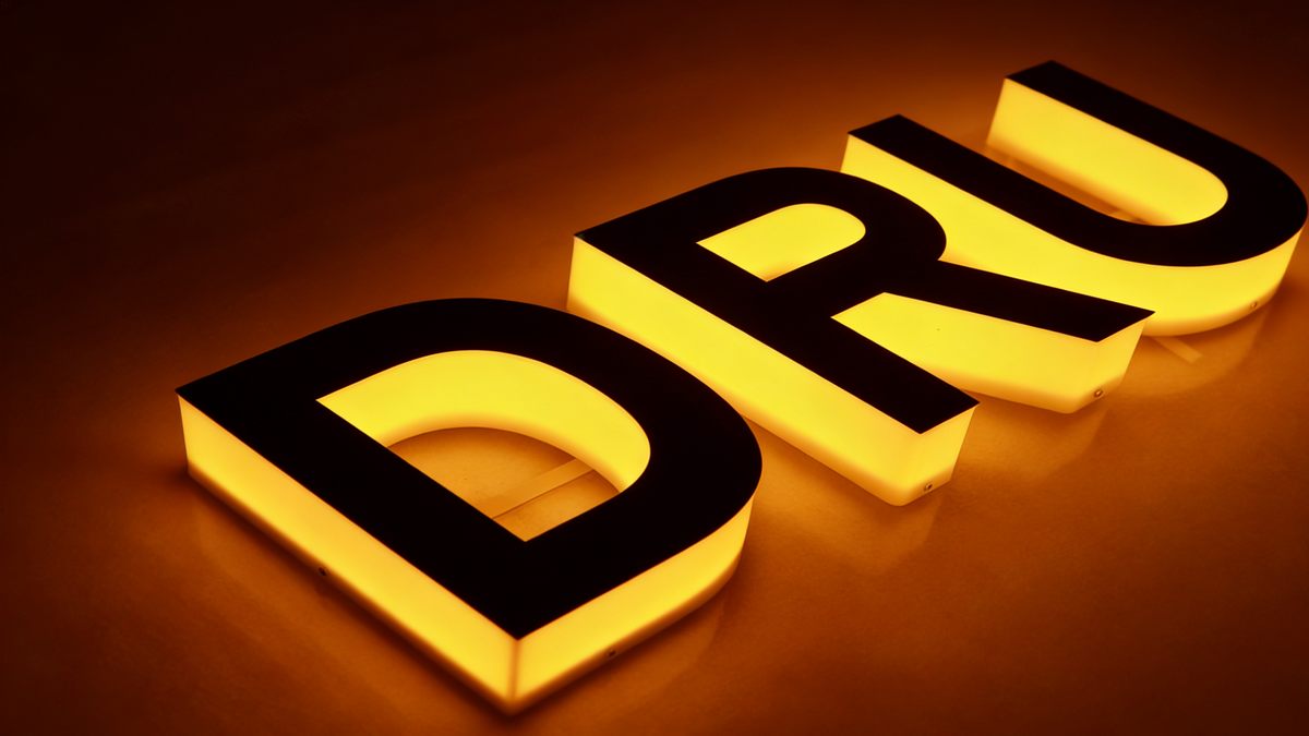 Defining Modern Commercial Spaces with 360° Acrylic Solid-Lit Letters