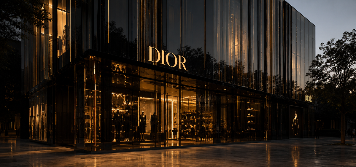 Dior Brand Store Luxury Fabricated Signage Design