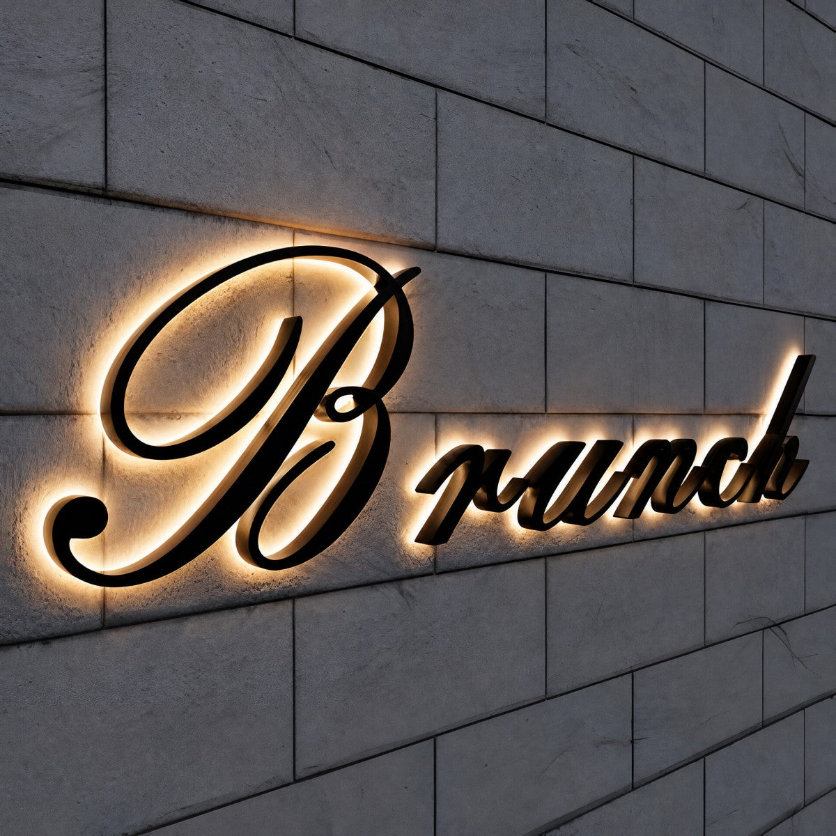 LC-XBL02 · LED Backlit Normal Style Letters & Signs