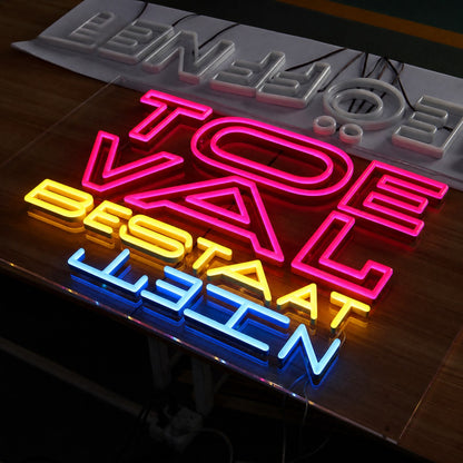 LC-ANS01 · 180 Degree LED Acrylic Faux Neon Signs
