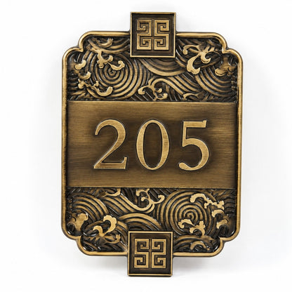LC-MRS01 · Custom Metal Relief Door Plaques