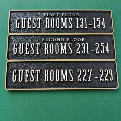 LC-MRS01 · Custom Metal Relief Door Plaques