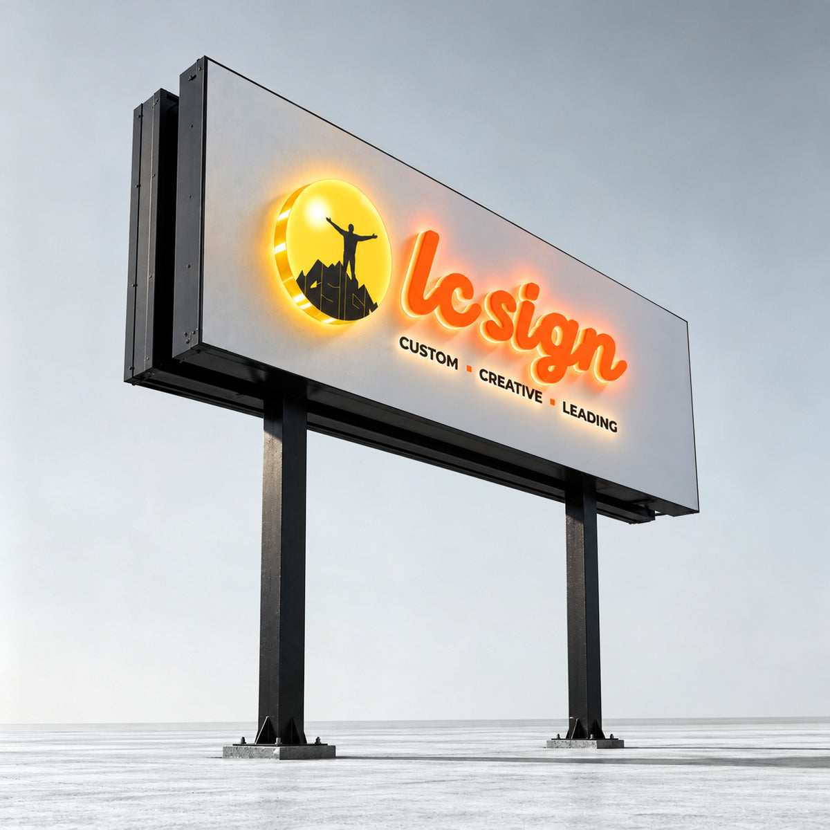 LC-PYS02 · Double-Mast Pylon Signs
