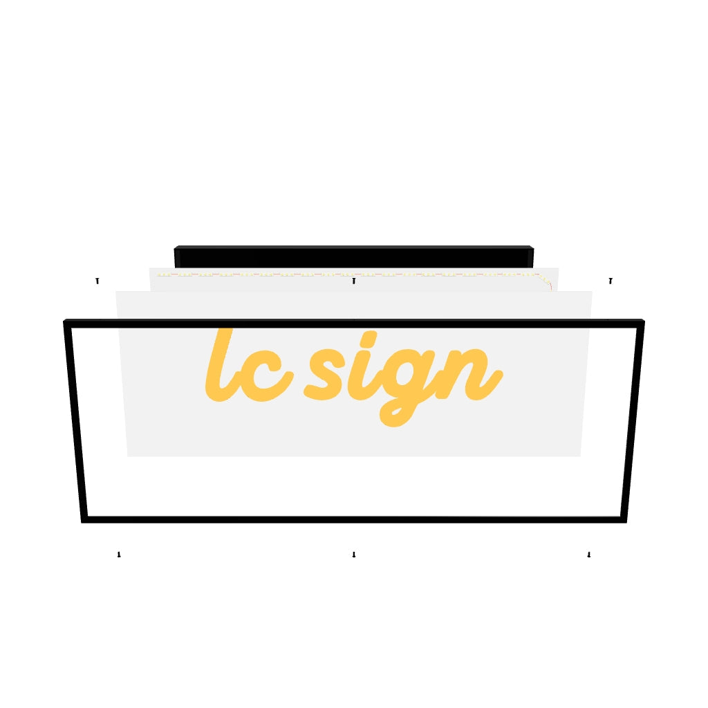 LC-1LS01 · Single-sided LED Normal Style Lightbox Signs